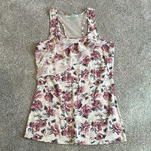 Maurice’s Floral Racerback Tank Top